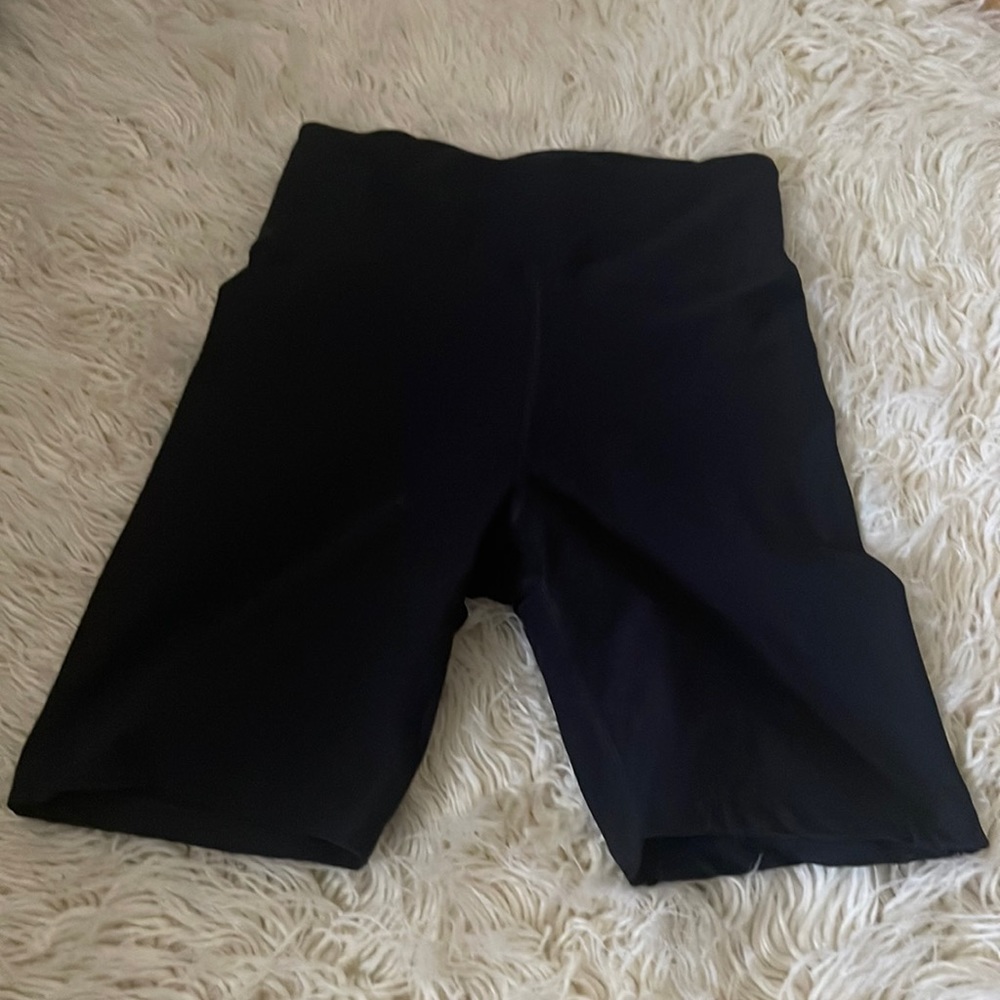 A&F black biker shorts XS